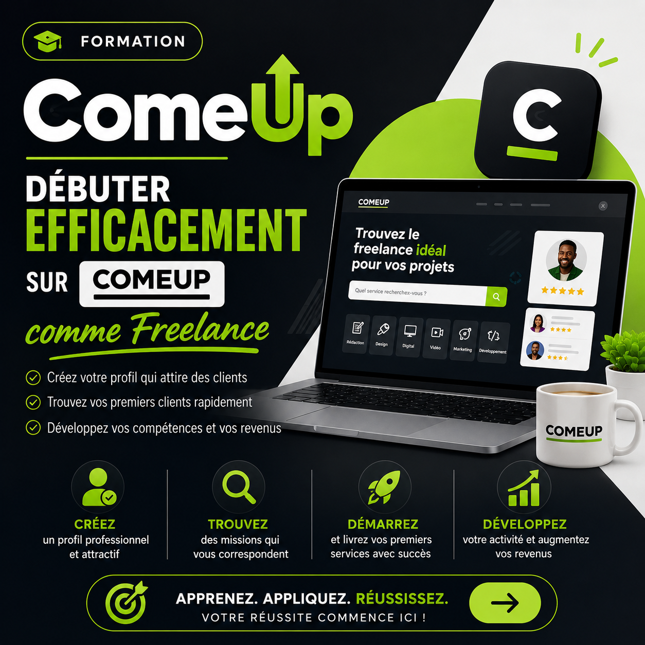 ormation ComeUp : Débuter efficacement sur ComeUp comme Freelance